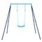 Adjustable Metal Swing Set with Stand and Seat Height 14-28 inches for Kids